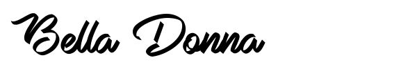 Bella Donna font preview